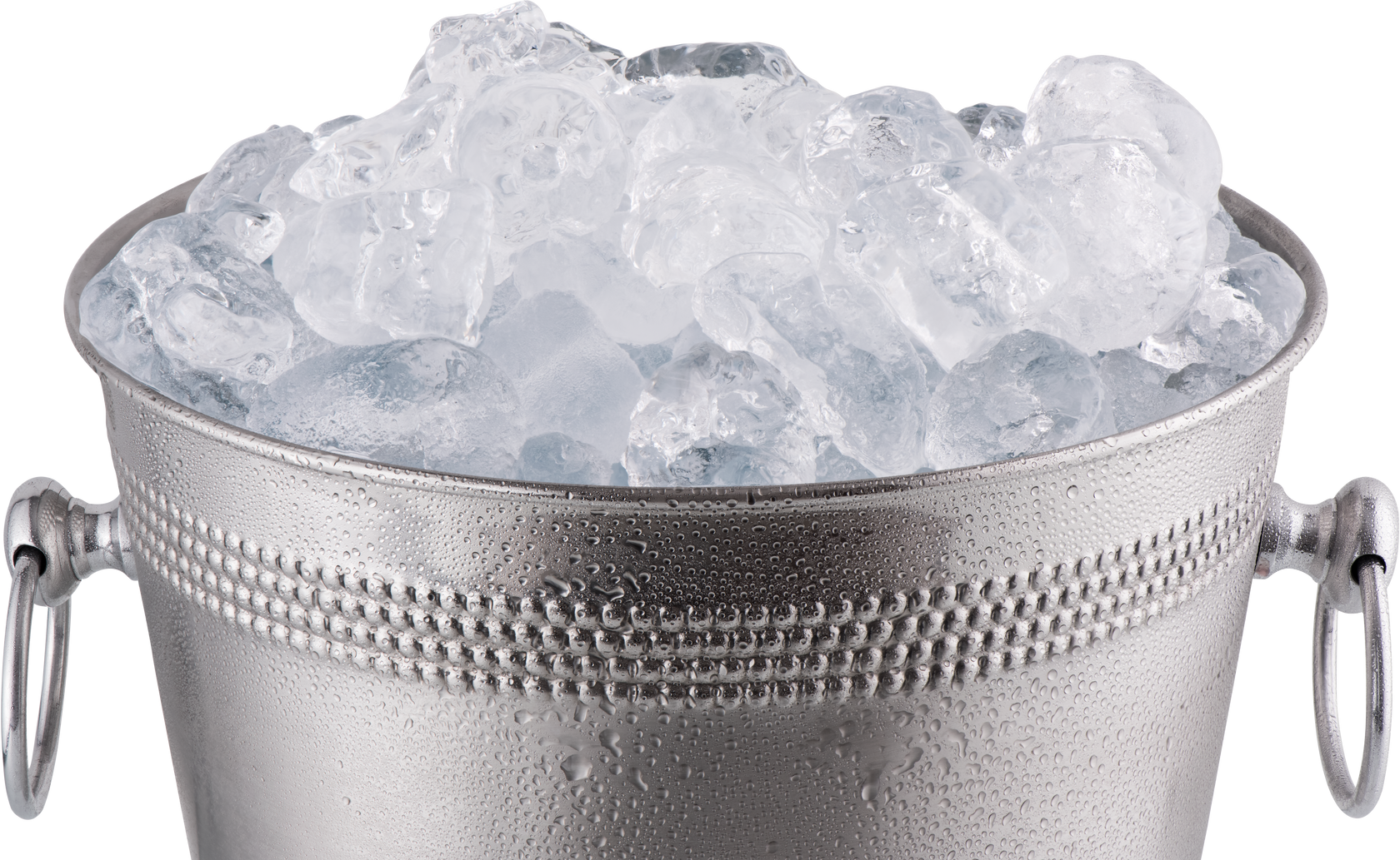 Metal Champagne Bucket with Ice